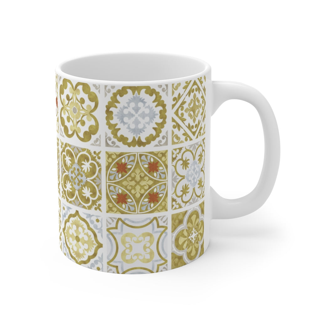 Seville Square Mug in Gold