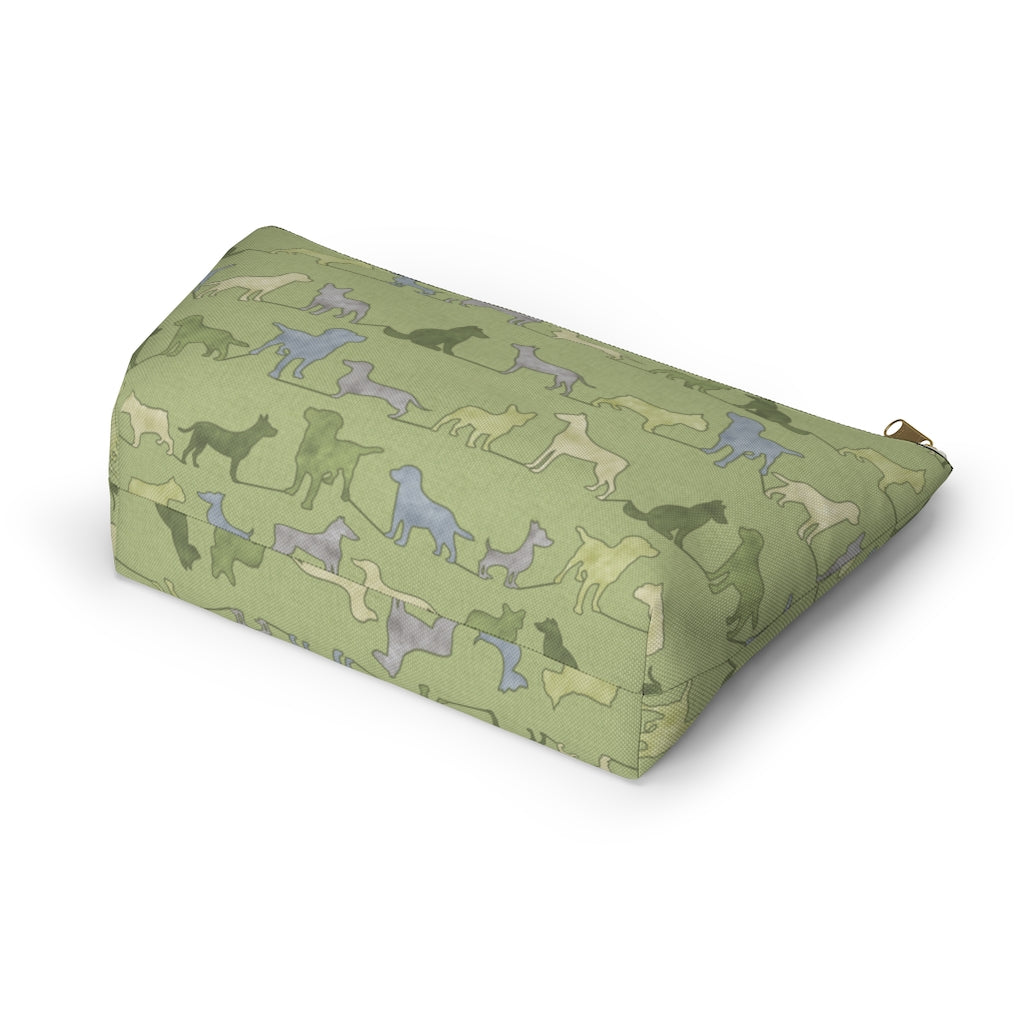 Dogs Accessory Pouch w T-bottom in Green