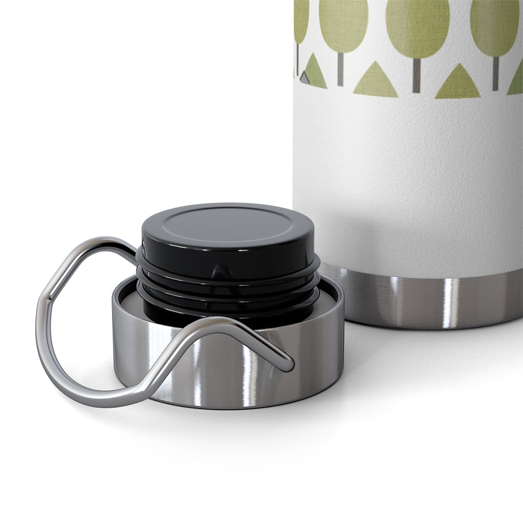 Trees with Birdhouses 22oz Vacuum Insulated Bottle in Green