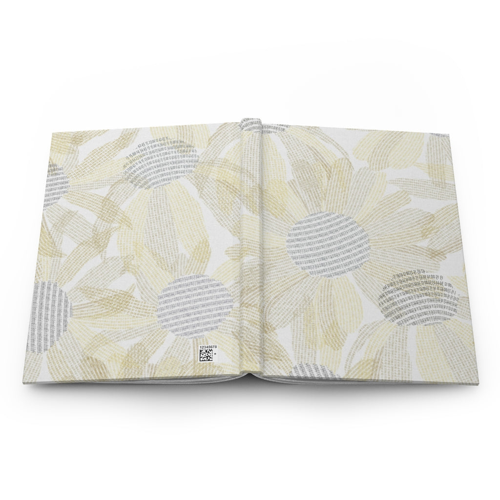 Daisy Chain Code Hardcover Journal Matte in Yellow