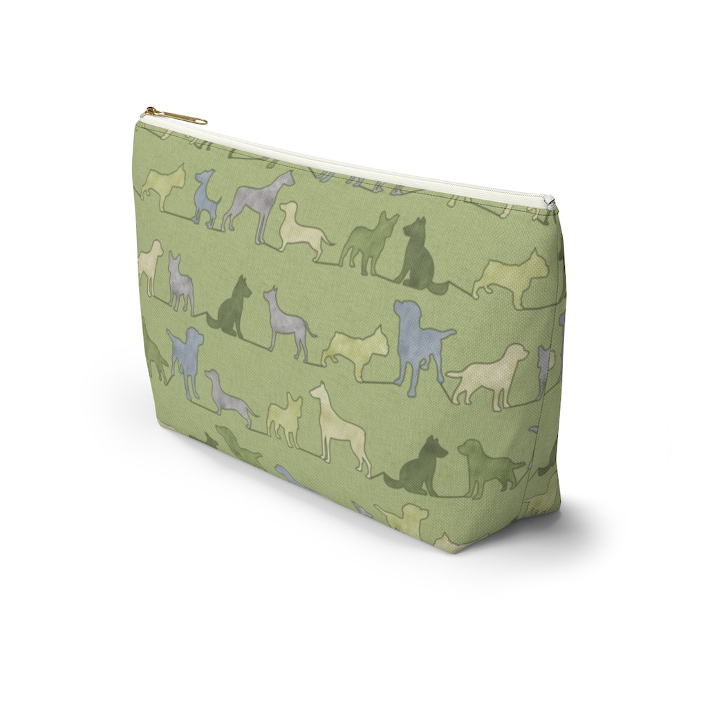 Dogs Accessory Pouch w T-bottom in Green