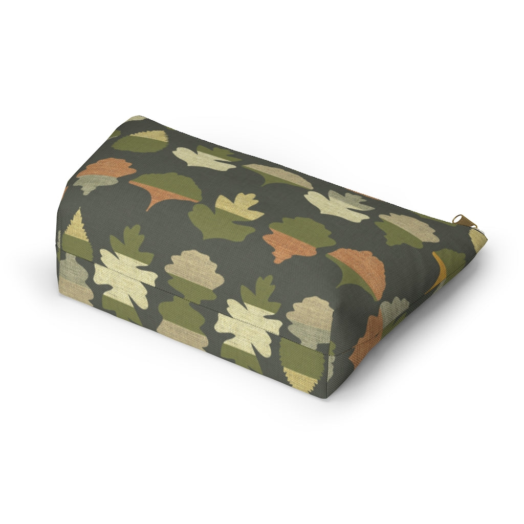 Frond Accessory Pouch w T-bottom in Green