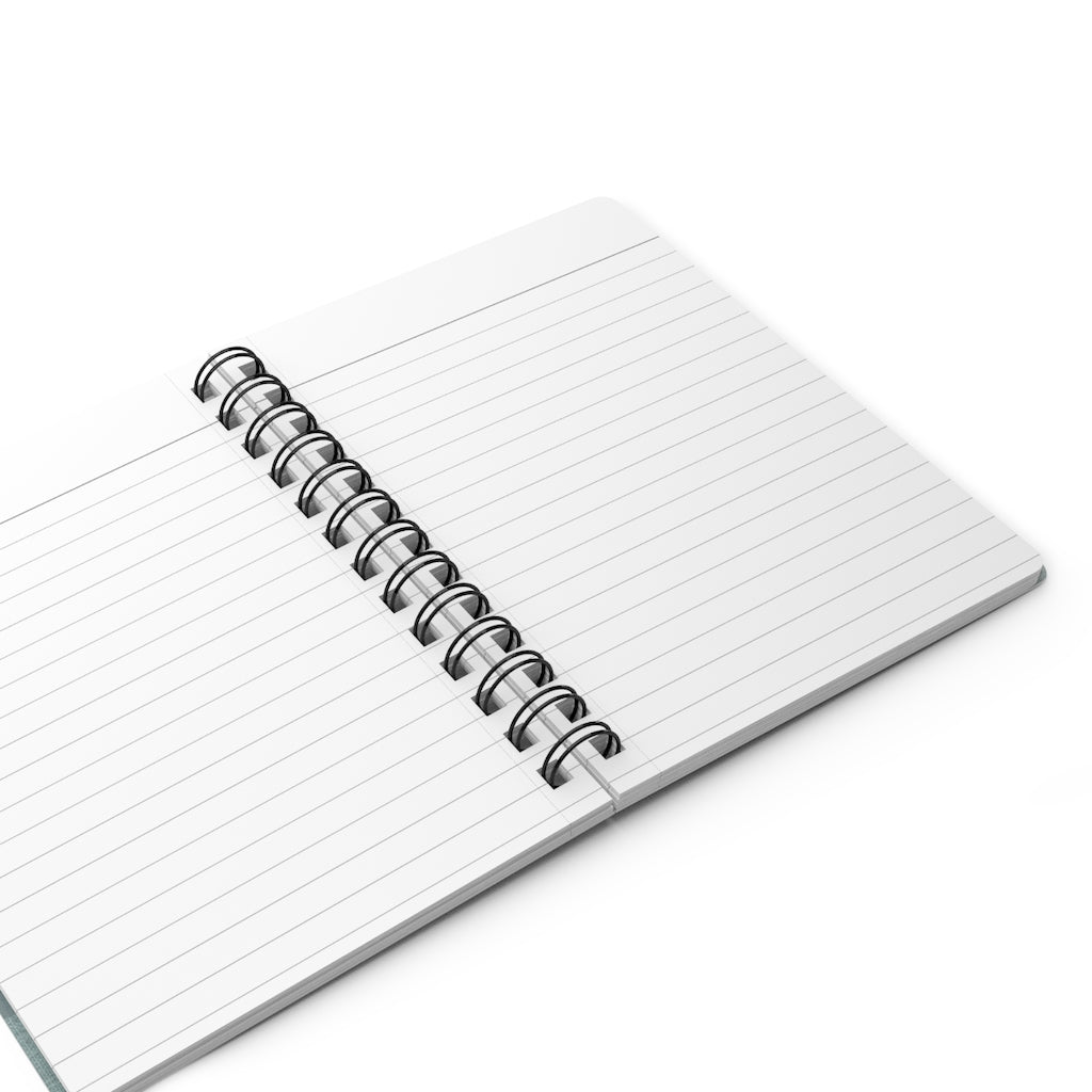 Ping Pong Spiral Bound Journal in Aqua