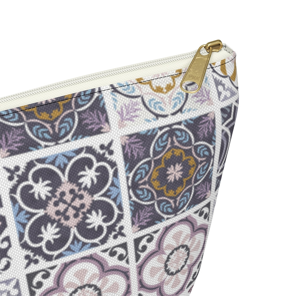 Seville Square Accessory Pouch w T-bottom in Purple