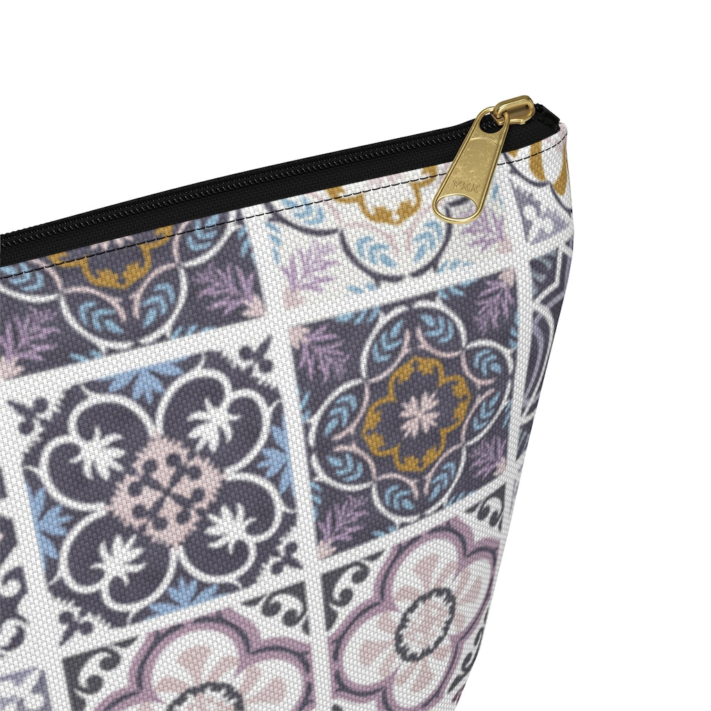 Seville Square Accessory Pouch w T-bottom in Purple