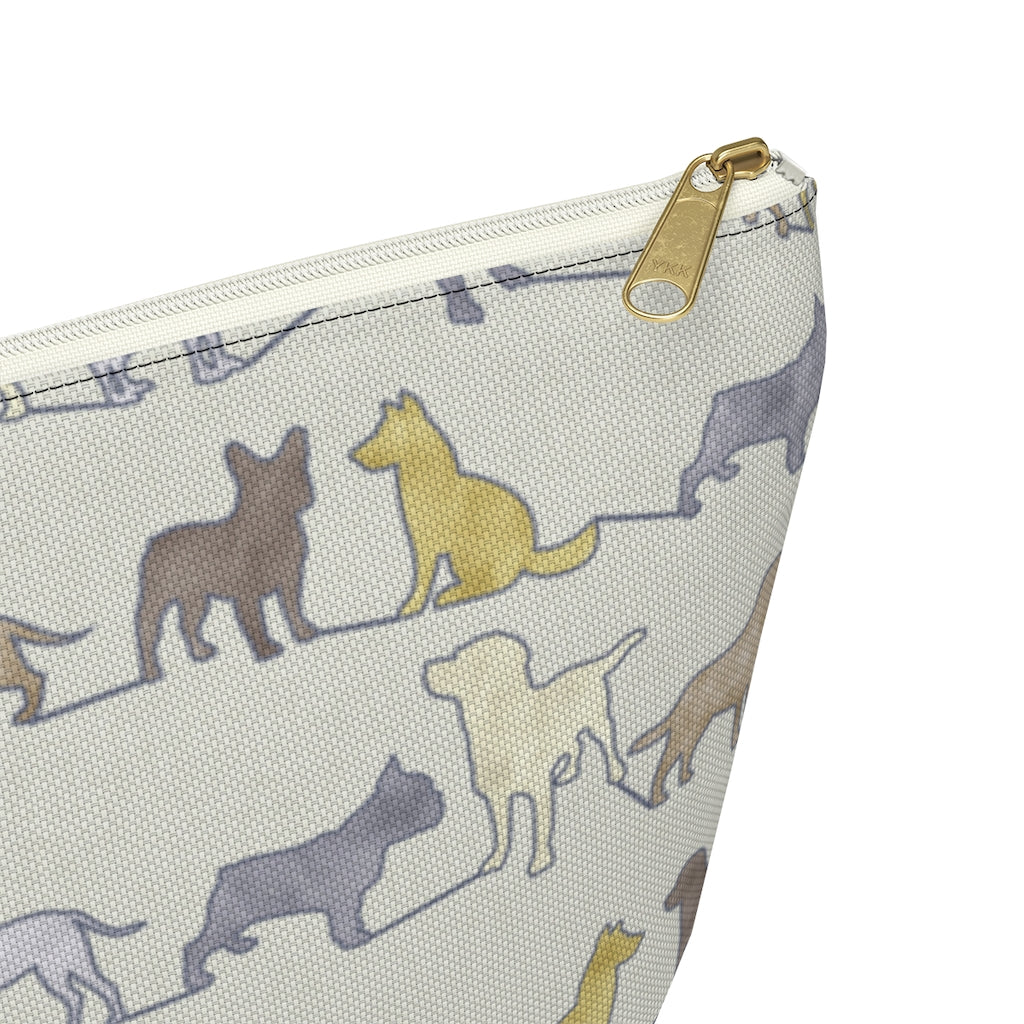 Dogs Accessory Pouch w T-bottom in Yellow