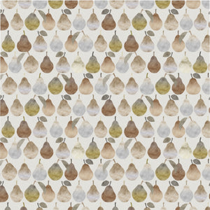 Watercolor Pears Microfiber Duvet Cover in Brown