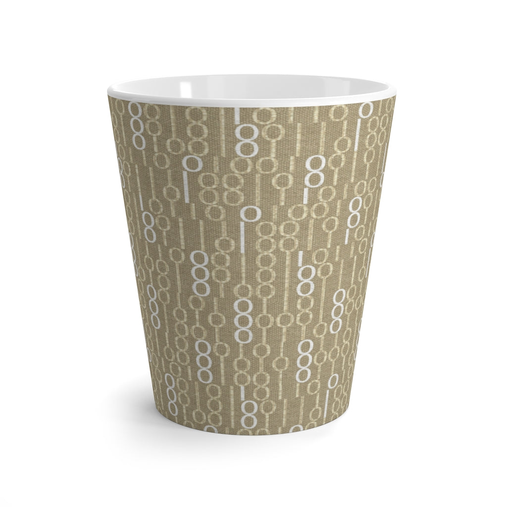 Railroad Code Latte Mug in Yellow