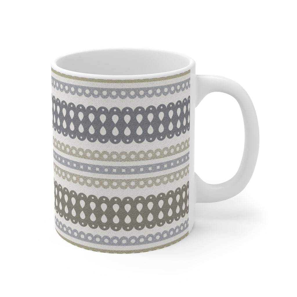 Ribbon Candy Mug in Brown
