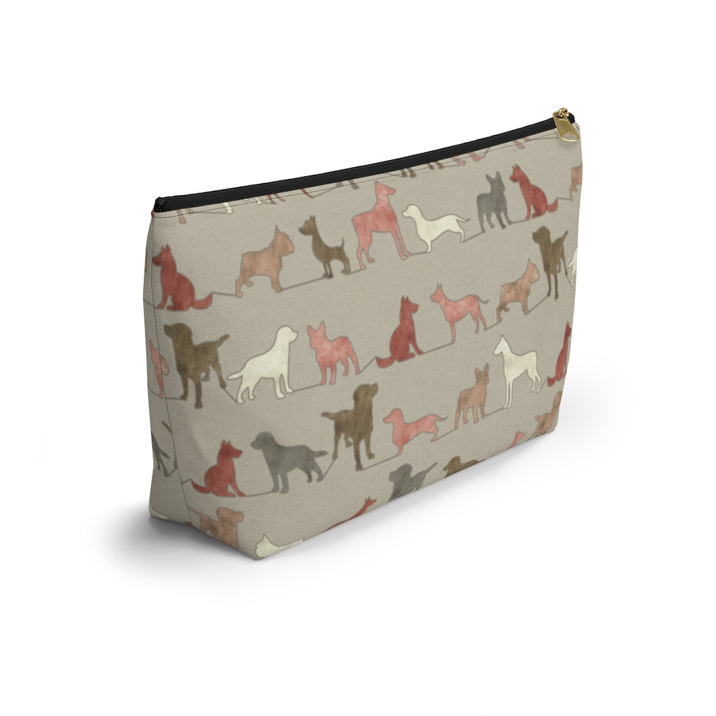 Dogs Accessory Pouch w T-bottom in Pink