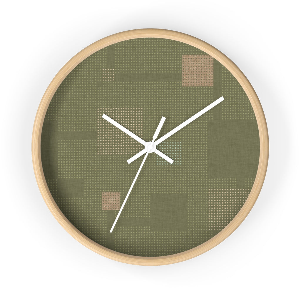 Block Party Wall Clock in Green