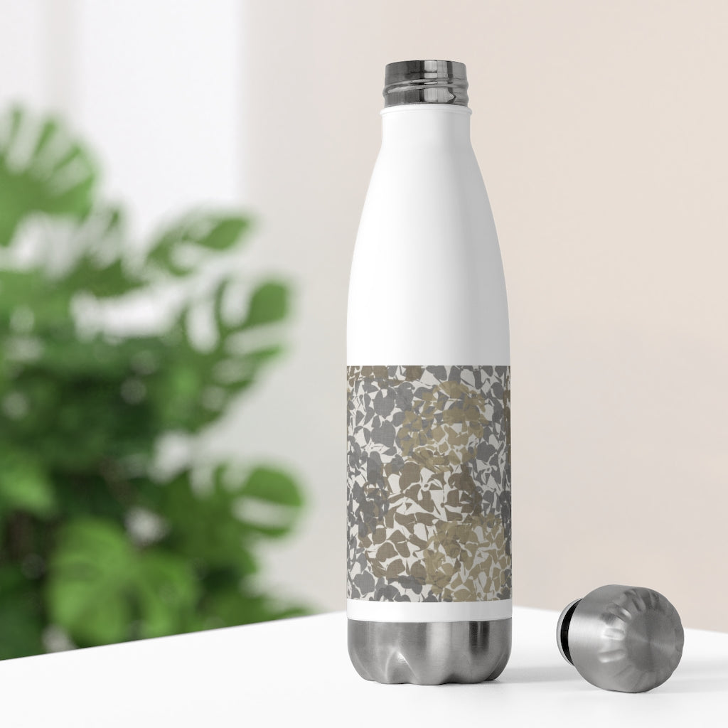 Hydrangea 20oz Insulated Bottle in Gray