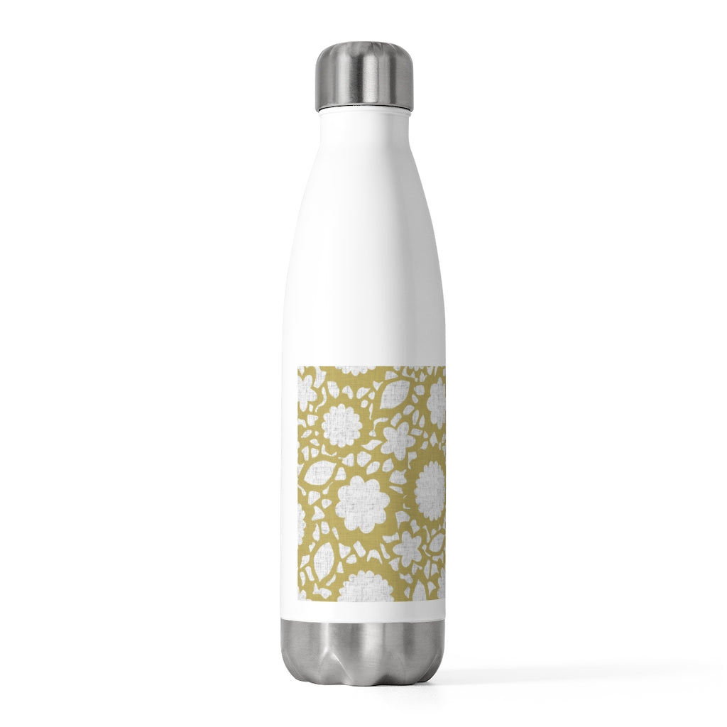 Floral Eyelet Lace 20oz Insulated Bottle in Gold