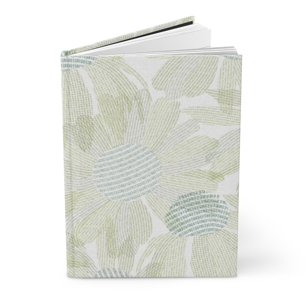 Daisy Chain Code Hardcover Journal Matte in Green