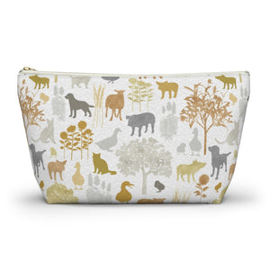 On the Farm Accessory Pouch w T-bottom in Gold