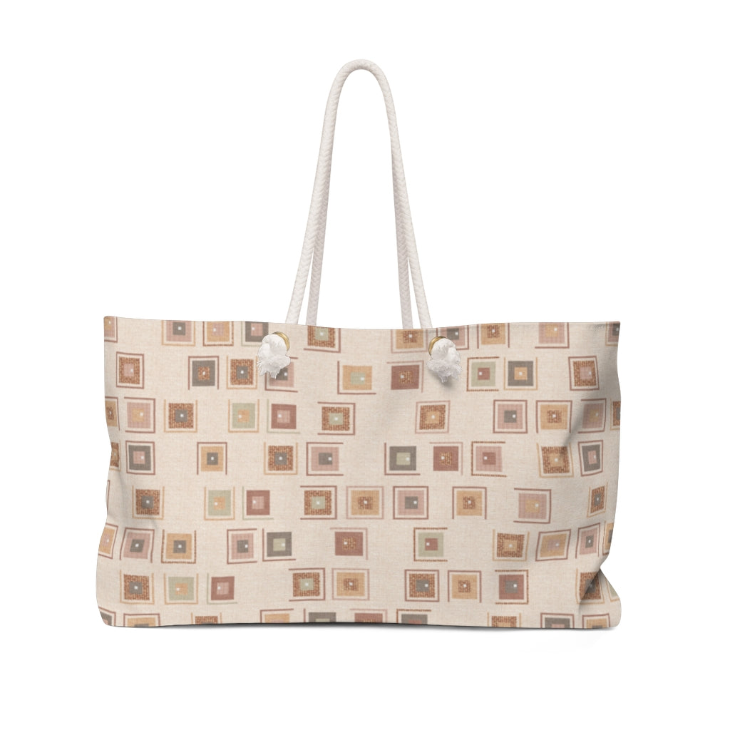 Key Code Weekender Bag in Coral