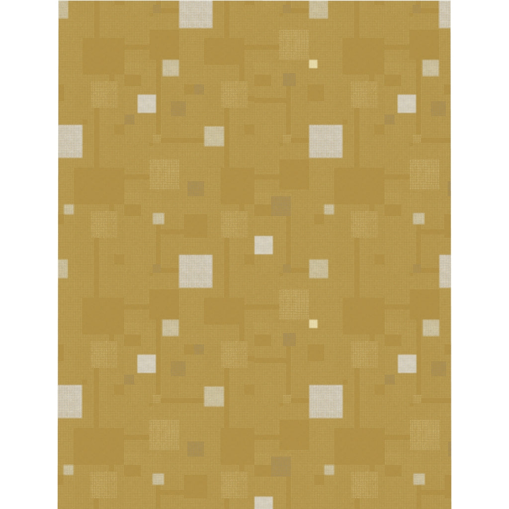 Block Party Microfiber Duvet Cover in Gold