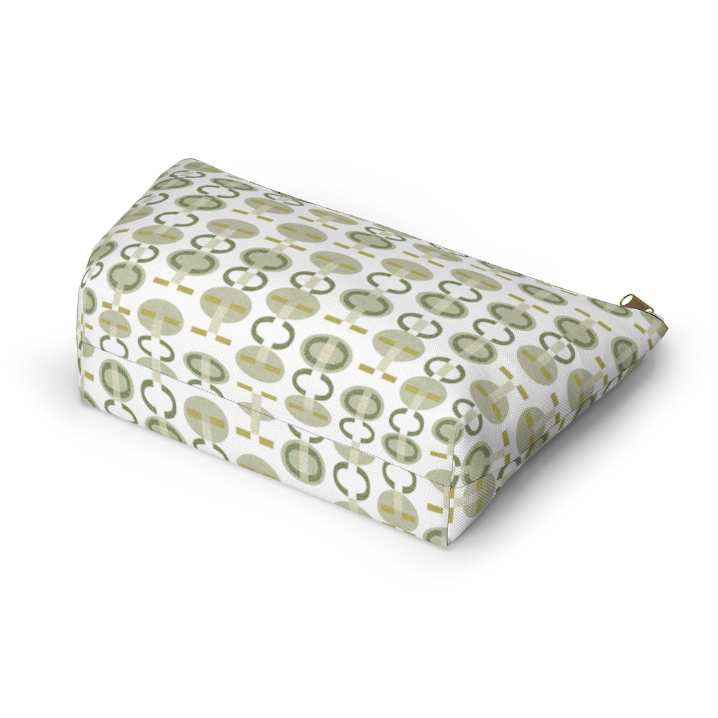 Telegraph Code Accessory Pouch w T-bottom in Green