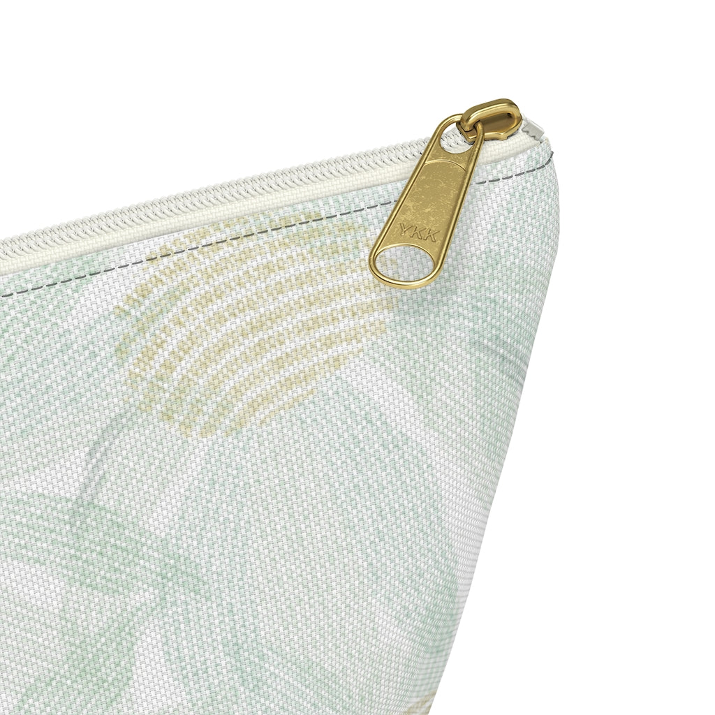 Daisy Chain Code Accessory Pouch w T-bottom in Aqua