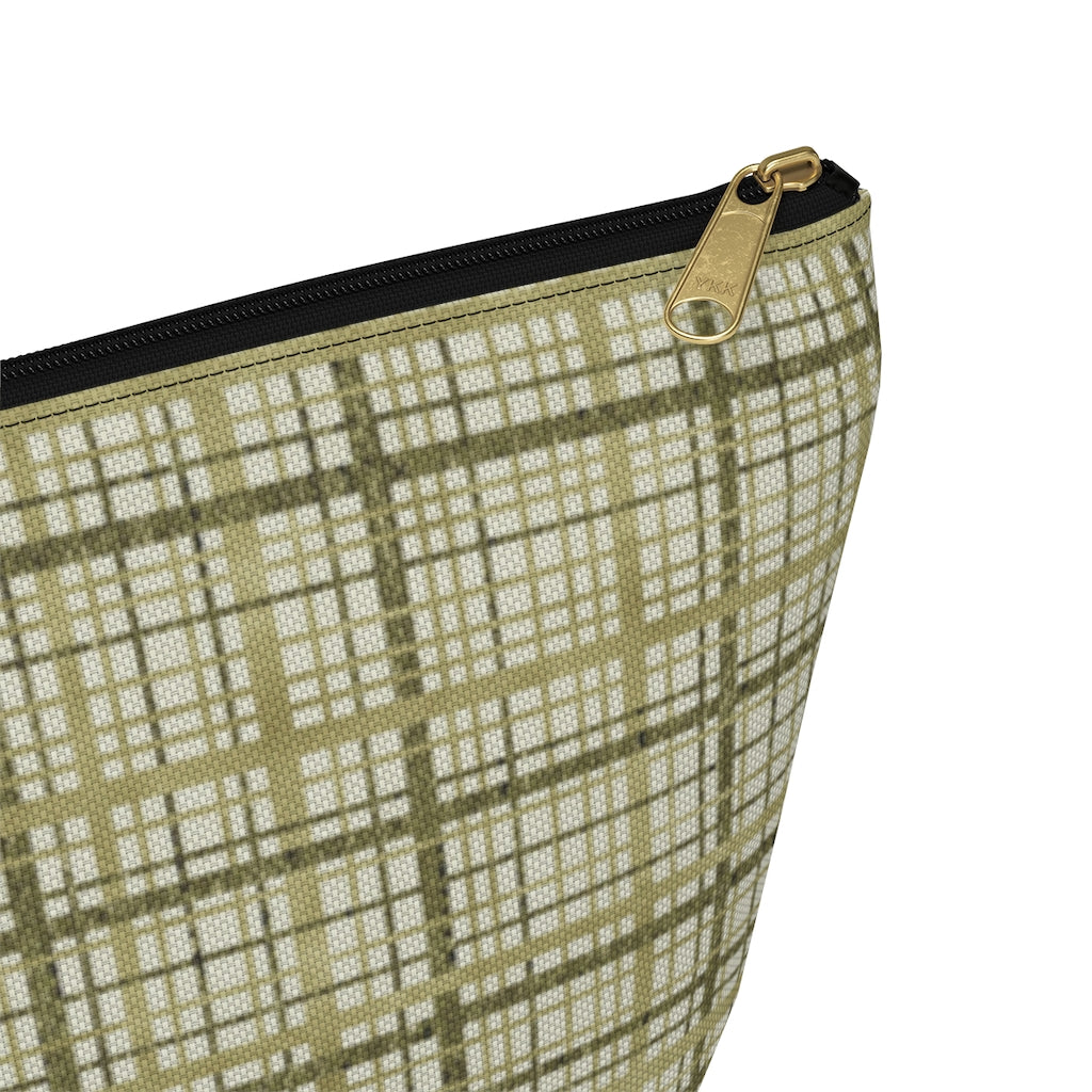 Rogers Tartan Accessory Pouch w T-bottom in Green