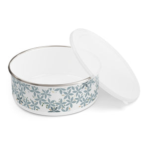 Snowbell Enamel Bowl in Aqua