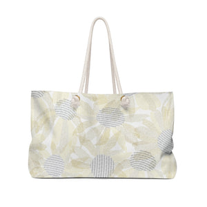 Daisy Chain Code Weekender Bag in Yellow