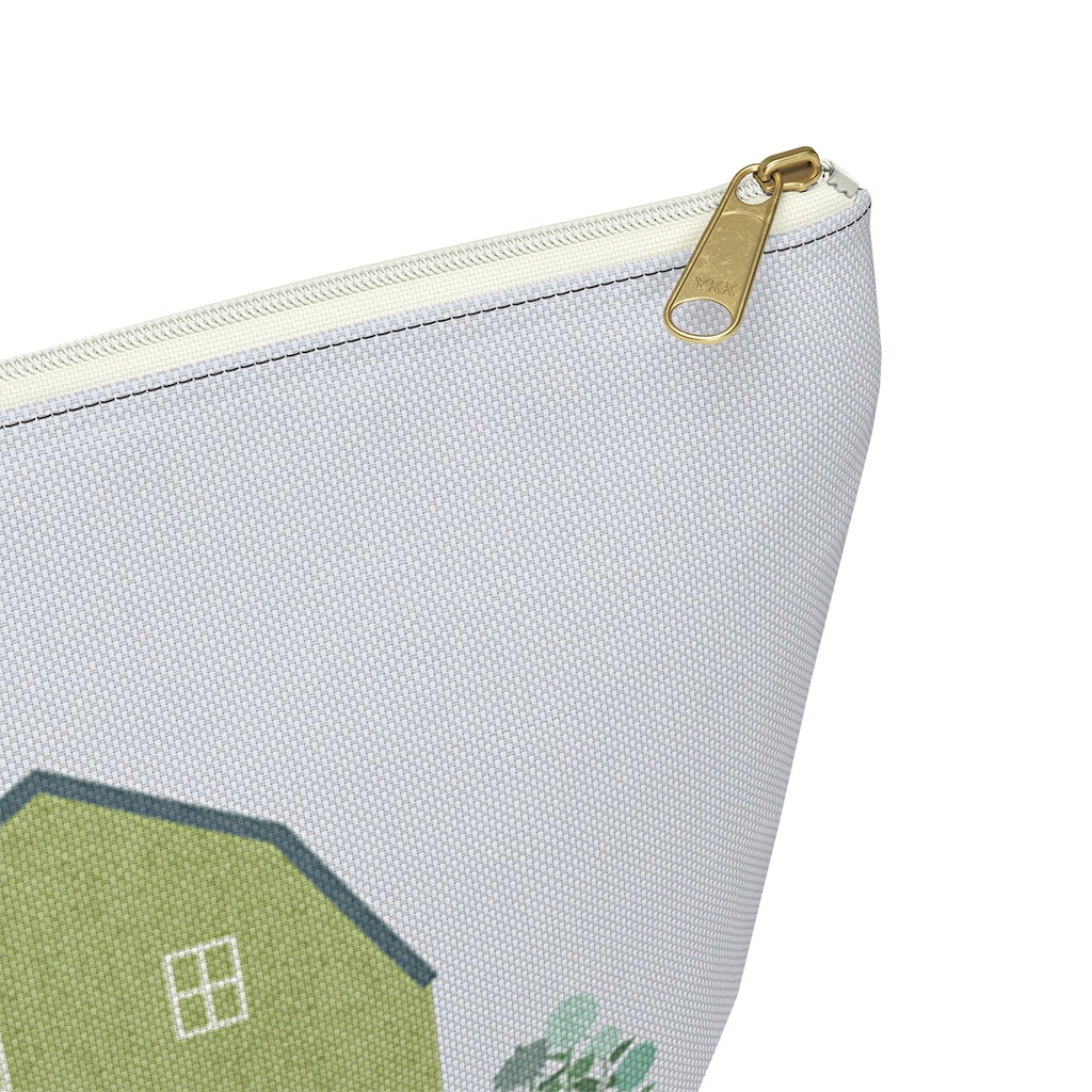 Barnyard Fun Accessory Pouch w T-bottom in Green