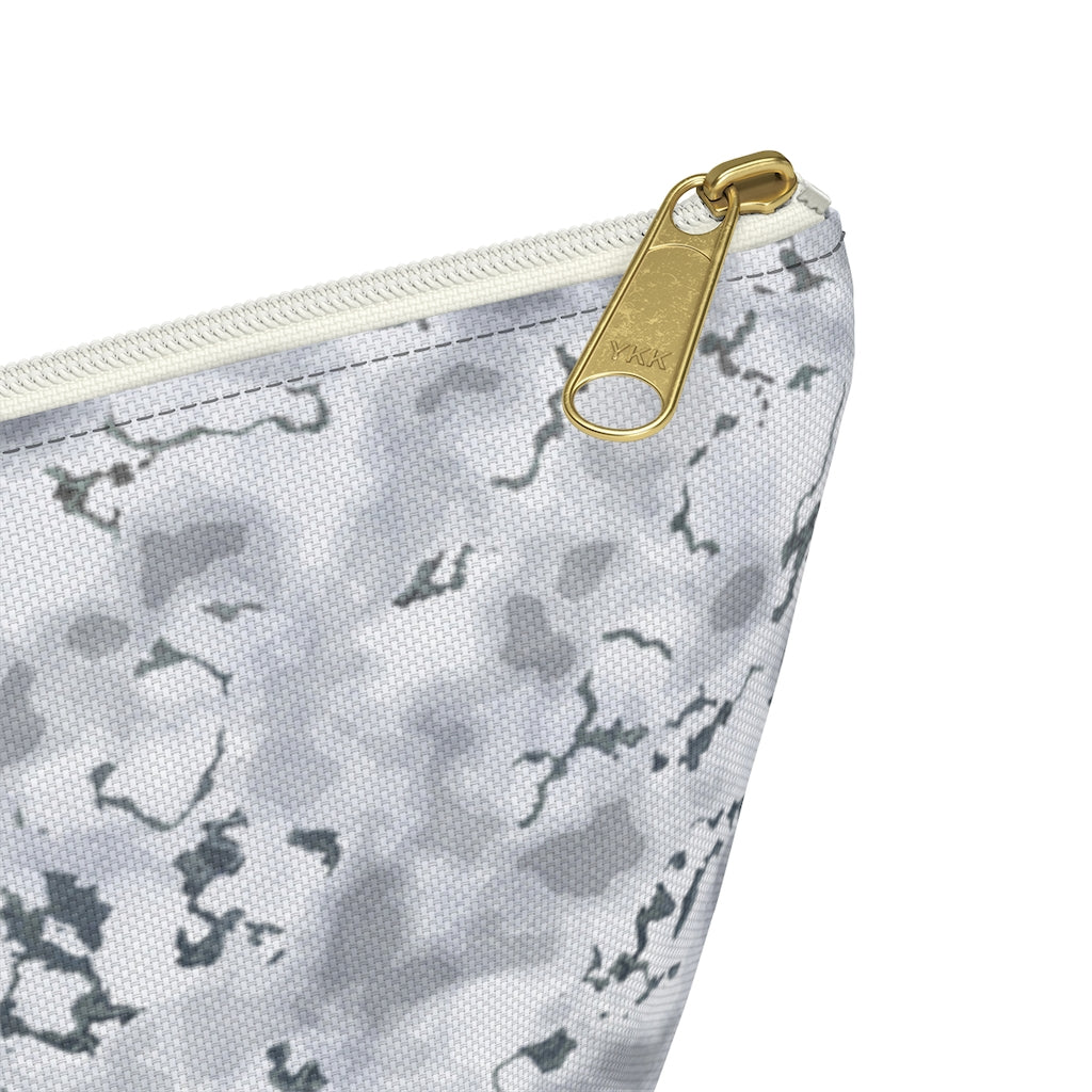 Carrara Marble Accessory Pouch w T-bottom in Gray
