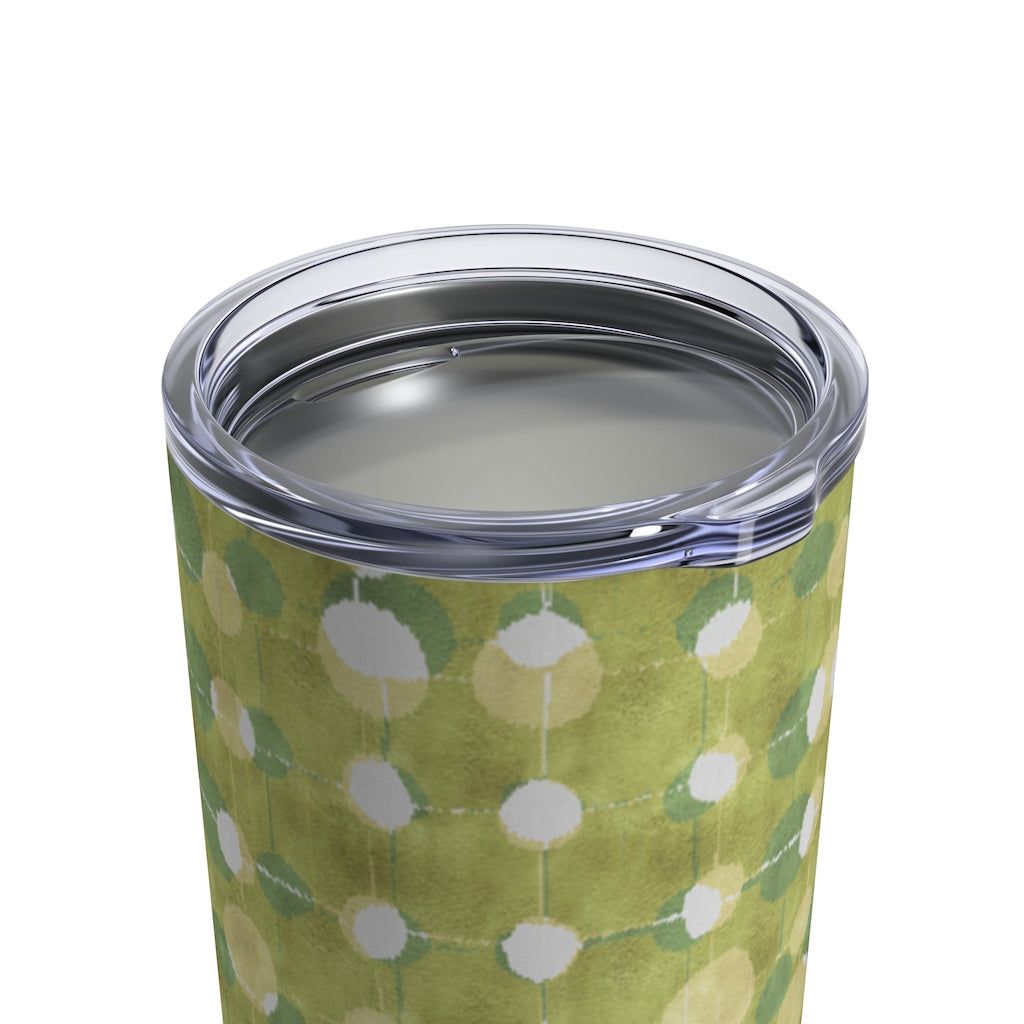 Ikat Texture Overlay Tumbler in Green