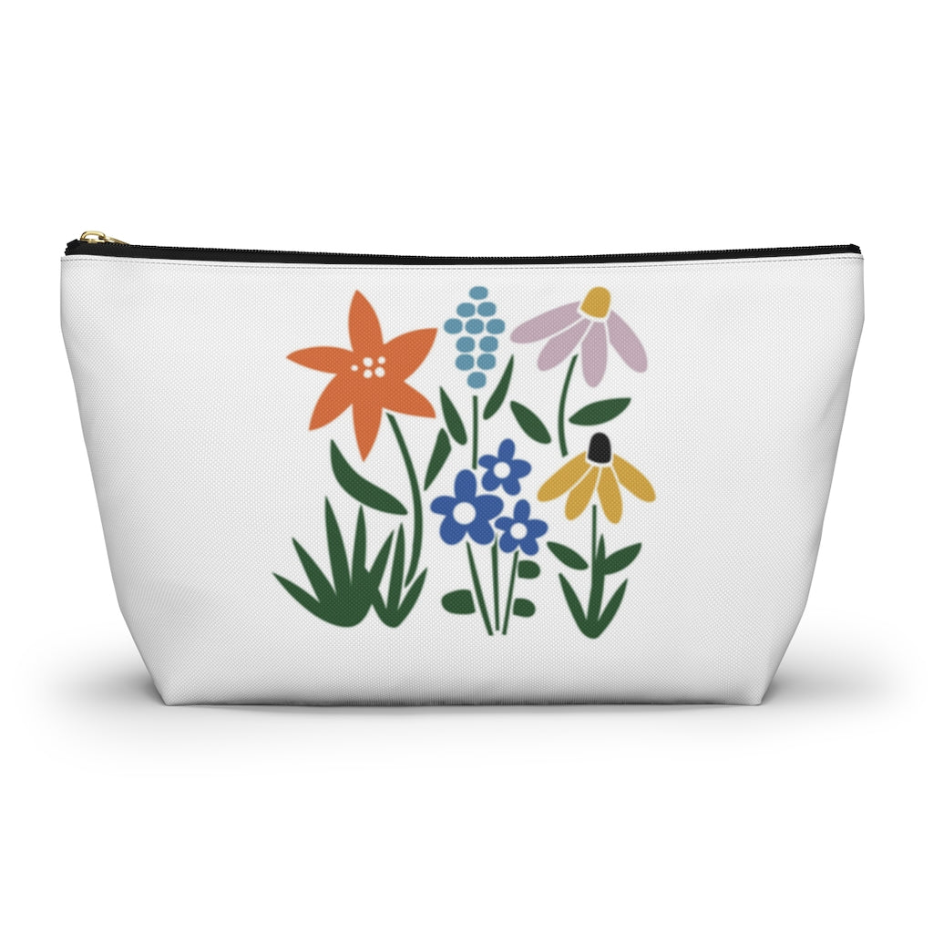 Flower Garden Accessory Pouch w T-bottom