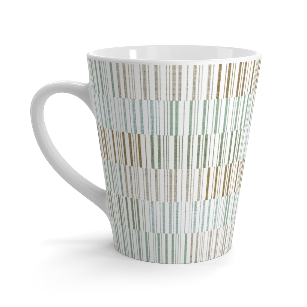 Traffic Code Latte Mug in Aqua