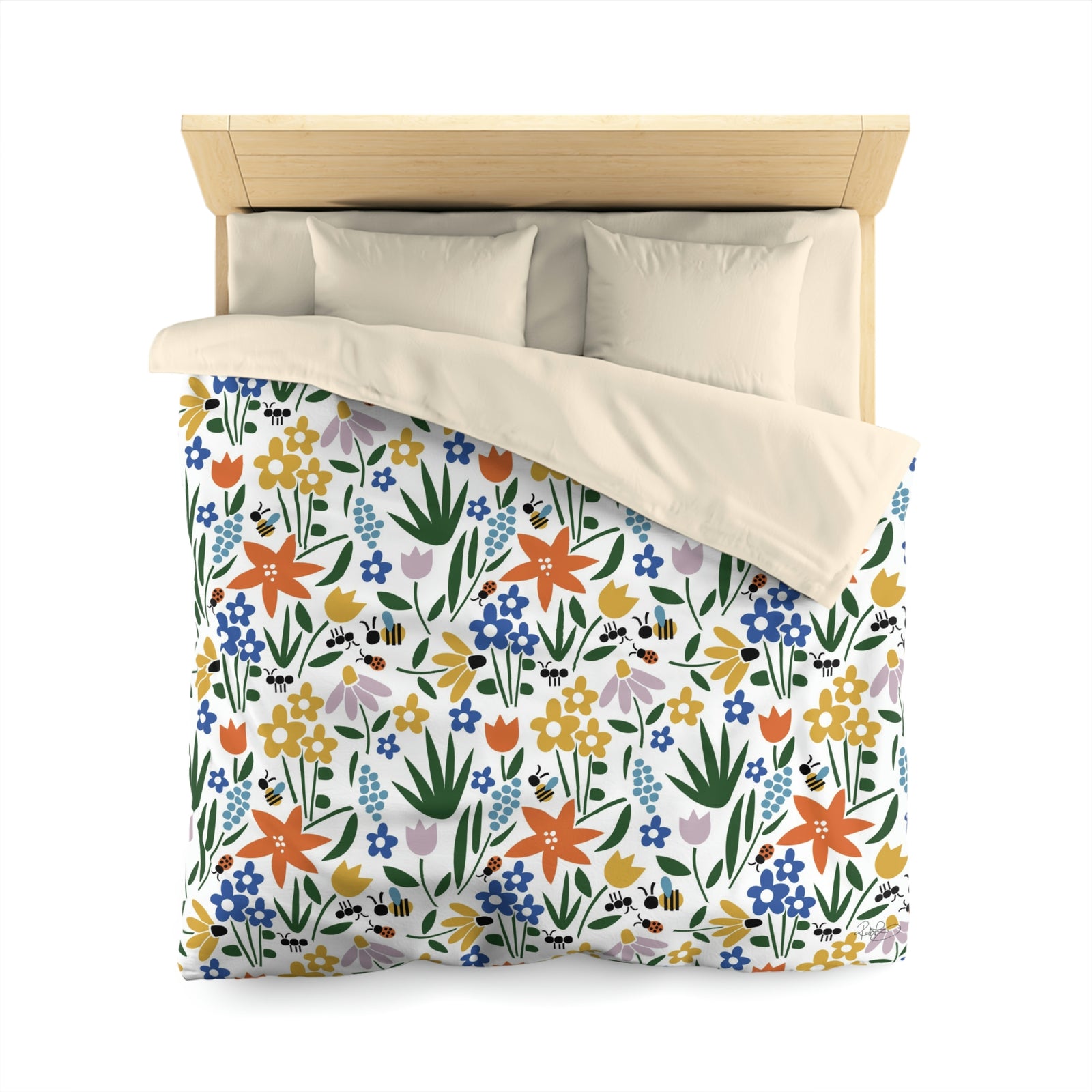 Field of Flowers Microfiber Duvet Cover