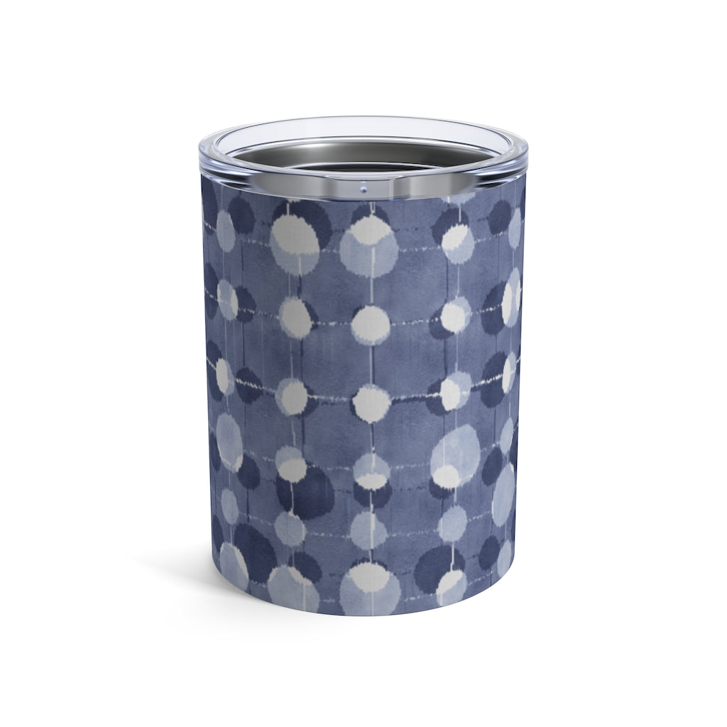 Ikat Texture Overlay Tumbler in Blue
