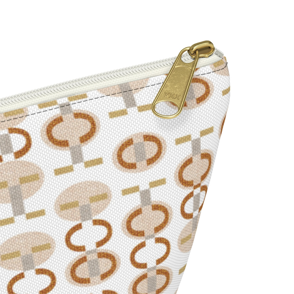 Telegraph Code Accessory Pouch w T-bottom in Orange