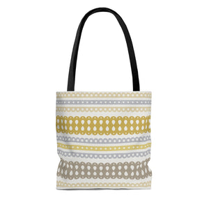 Ribbon Candy Tote Bag in Yellow