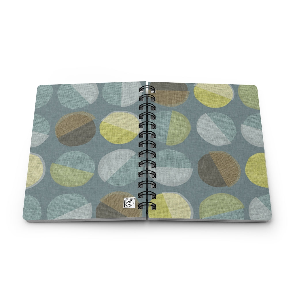 Ping Pong Spiral Bound Journal in Aqua