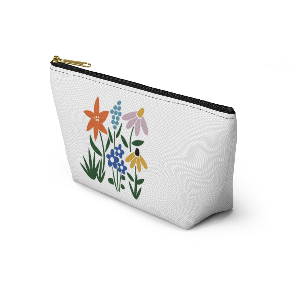 Flower Garden Accessory Pouch w T-bottom