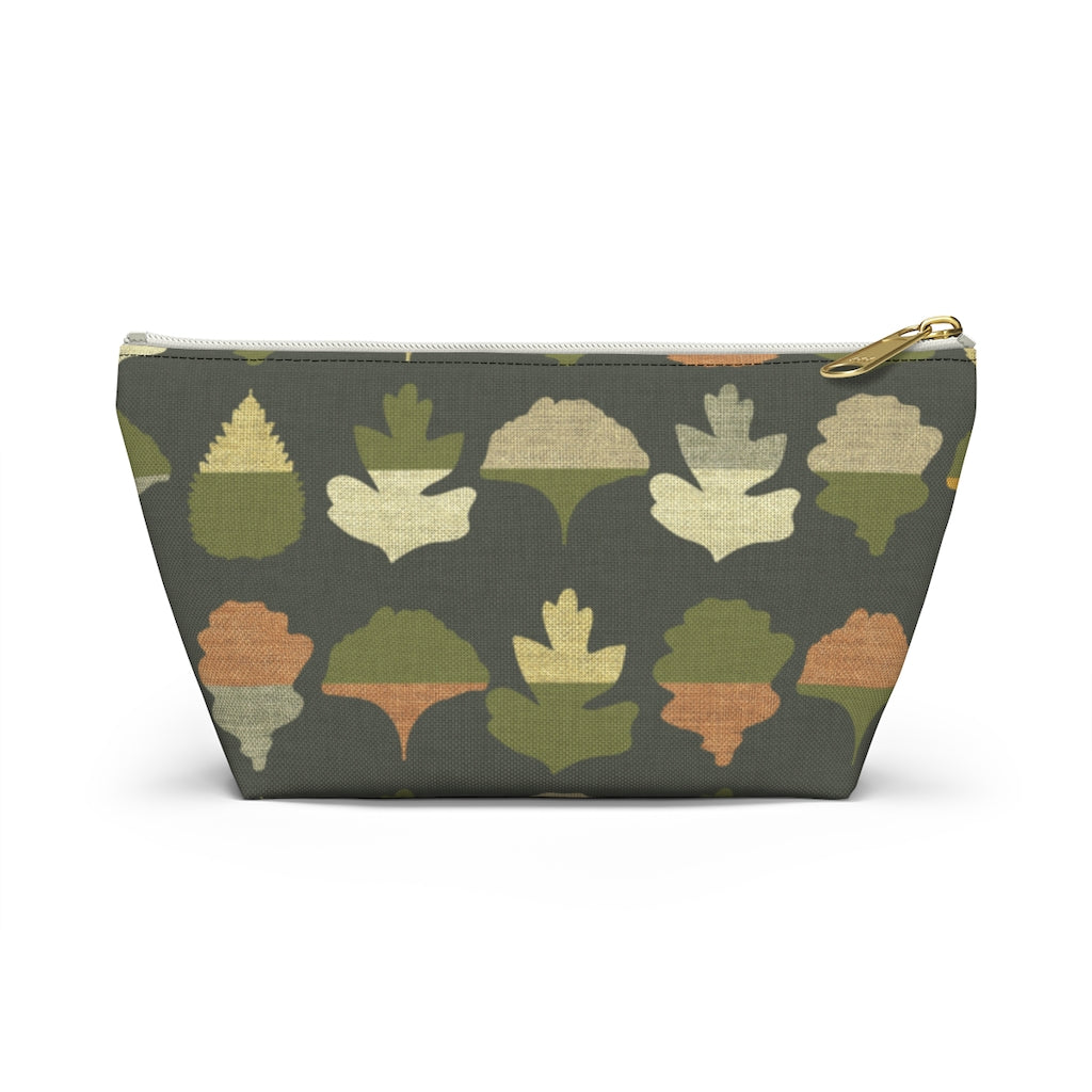 Frond Accessory Pouch w T-bottom in Green