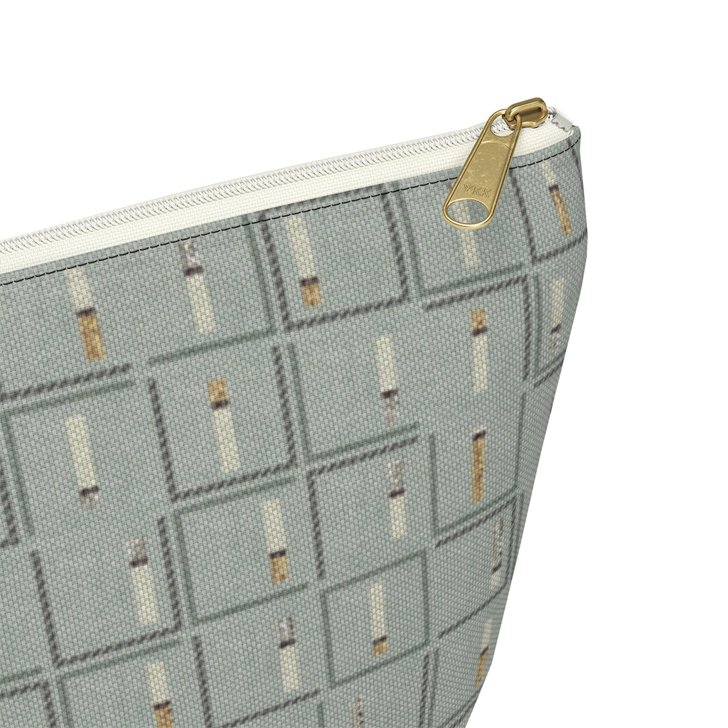 Pencil to Paper Accessory Pouch w T-bottom in Teal
