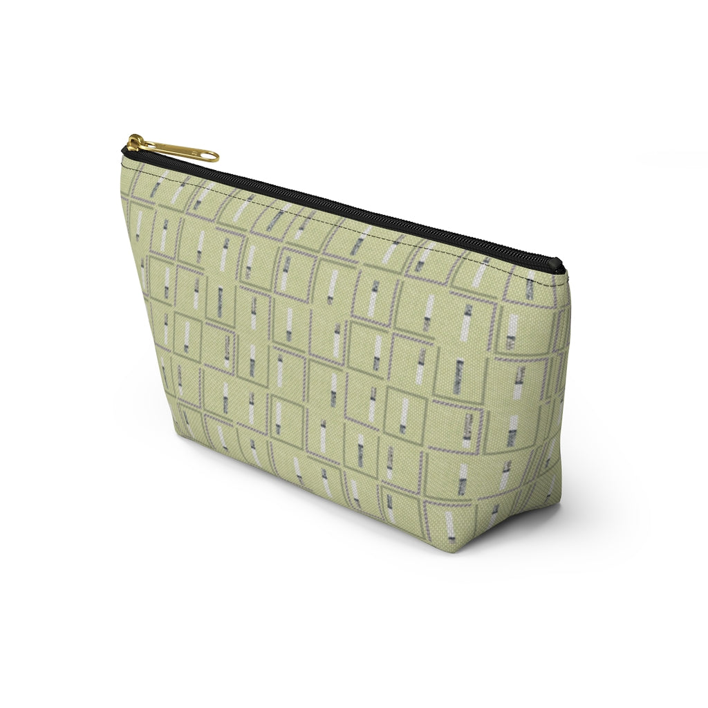 Pencil to Paper Accessory Pouch w T-bottom in Green