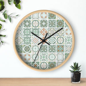 Seville Square Wall Clock in Teal