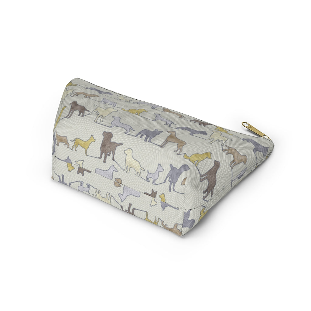Dogs Accessory Pouch w T-bottom in Yellow