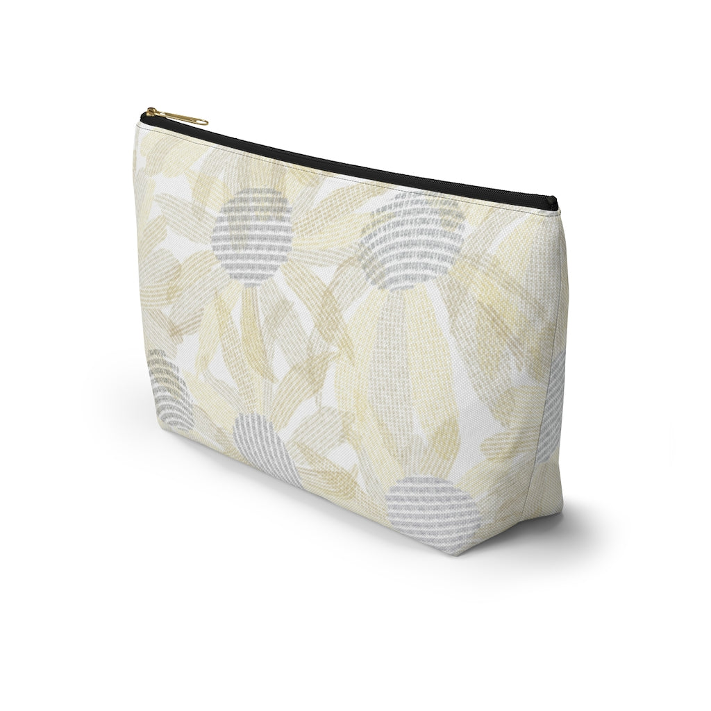 Daisy Chain Code Accessory Pouch w T-bottom in Yellow
