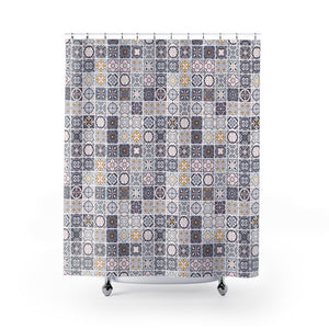 Seville Square Shower Curtain in Purple