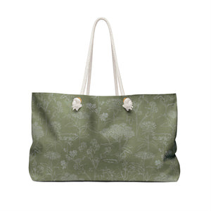 Swallowtail Weekender Bag in Green