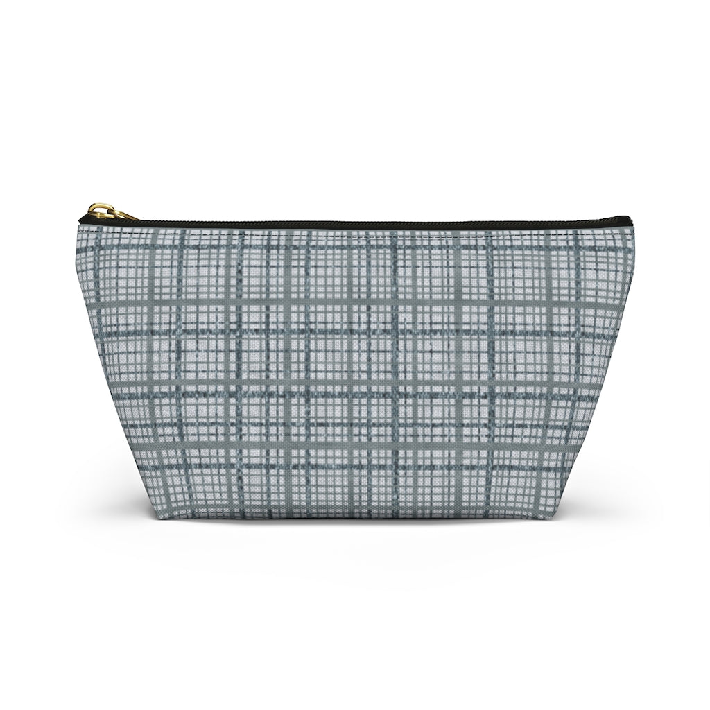 Rogers Tartan Accessory Pouch w T-bottom in Blue