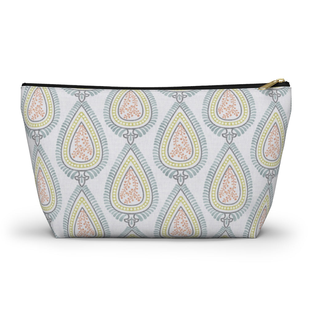Teardrop Accessory Pouch w T-bottom in Light Blue