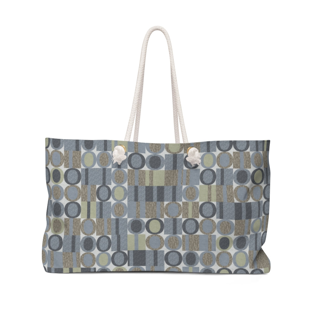 Five Languages Code Weekender Bag in Blue