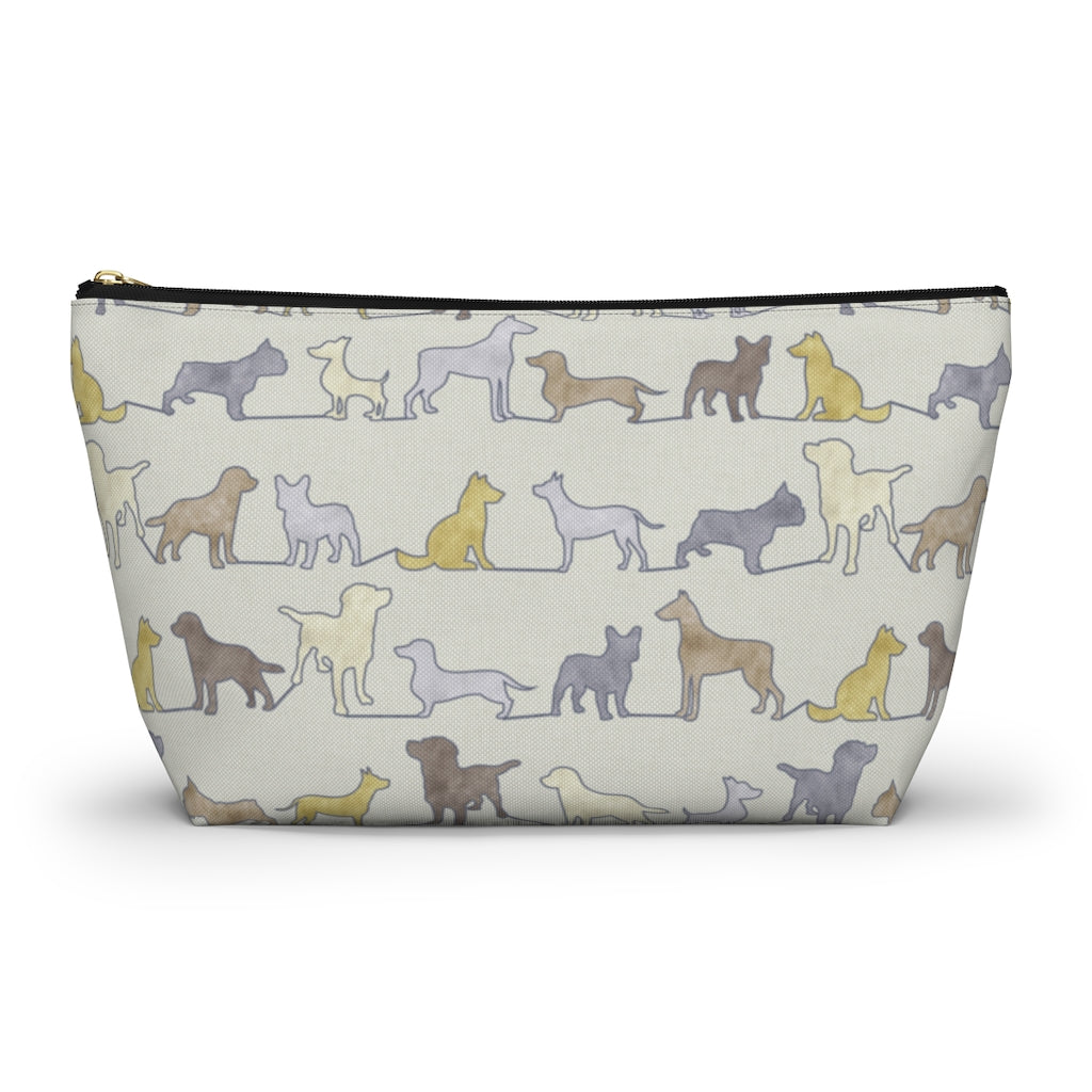 Dogs Accessory Pouch w T-bottom in Yellow