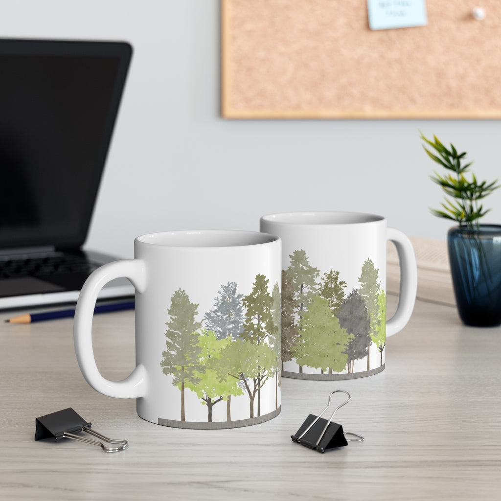 Walk in the Woods Mug in Brown